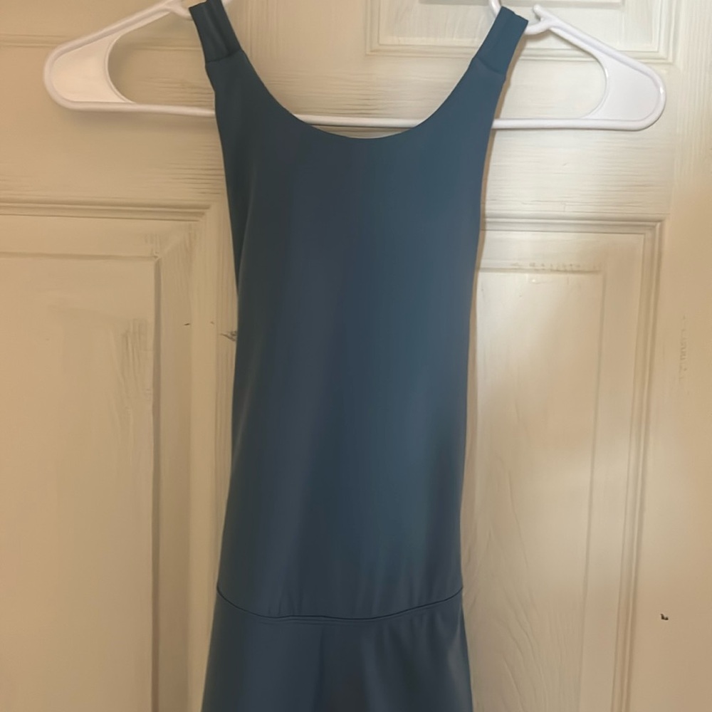 Dress fit and flare with built in bra and shorts